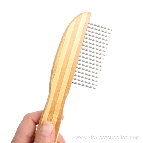 Wooden Cat Comb Pet Dog Hair Grooming Comb